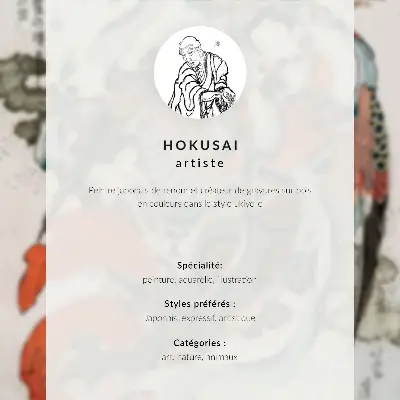 Karp Hokusaia japońska ilustracja zwierzęcia wydrukowana na płótnie