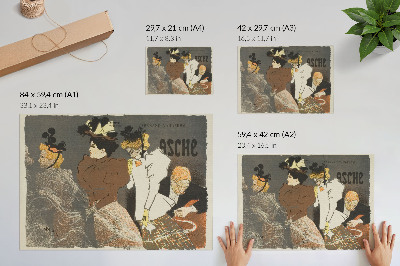 Nowoczesny plakat dekoracyjny Asche autorstwa Théophile-Alexandre Pierre Steinlen
