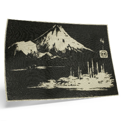 Plakat do salonu Seikenji Fuji, from the series Mirror of Stone Rubbings of Views of the Provinces (Kohon meihitsu ishizuri kagami)