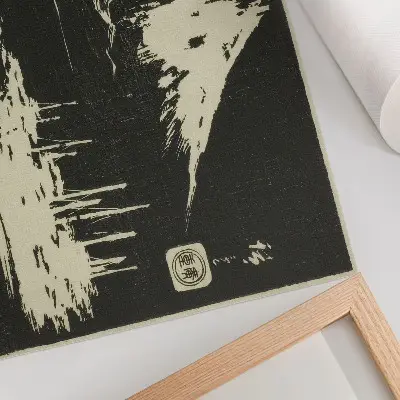 Plakat Seikenji Fuji z serii Lustro odbitek kamiennych widoków prowincji dekoracja ścienna do salonu