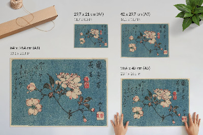 Plakat Drzeworyt (nishiki-e); tusz i kolor na papierze autorstwa Utagawy Hiroshige