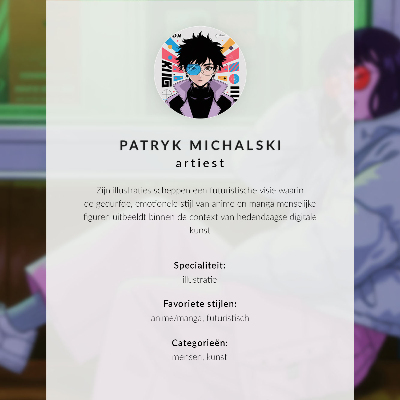 Grafika na ścianę Abstrakcyjny portret z kolorowymi kształtami
