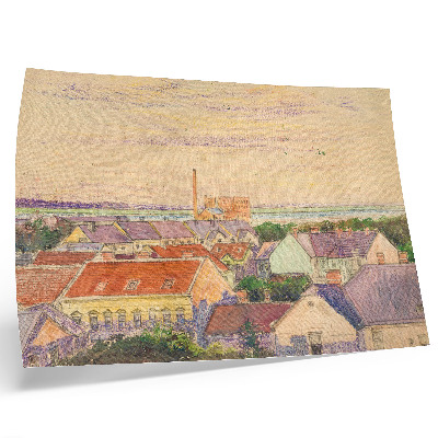 Wydruk na płótnie Widok miasta autorstwa Egona Schielego, ilustracja
