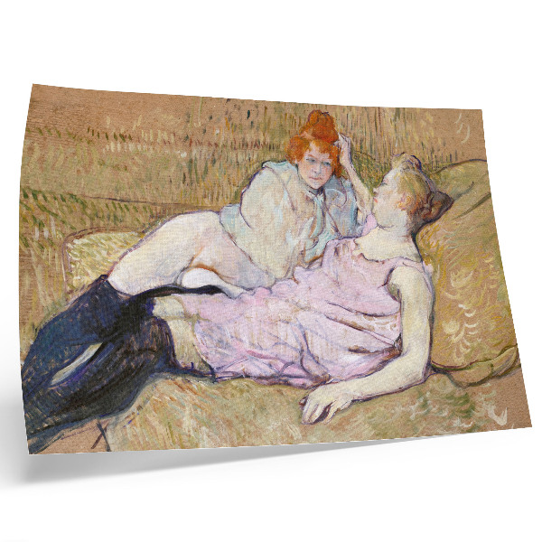 Wydruk na płótnie Sofa (ok. 1894–1896) – obraz w wysokiej rozdzielczości autorstwa Henri de Toulouse-Lautreca