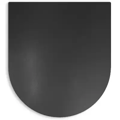 Stalowa mata pod grill w kształcie półowalnym o wymiarach 80x90 cm