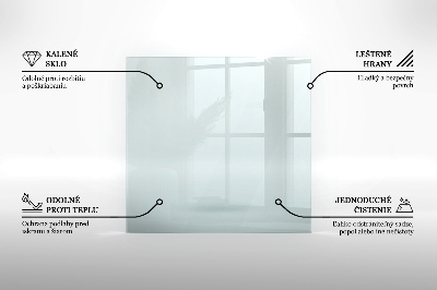 Podkładka pod kominek Podkładka pod kominek transparentna prostokątna