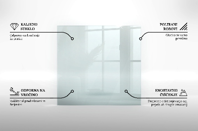 Podkładka pod kominek Podkładka pod kominek transparentna prostokątna