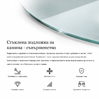 Panel kominkowy transparentny