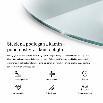 Panel kominkowy transparentny