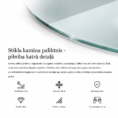 Panel kominkowy transparentny