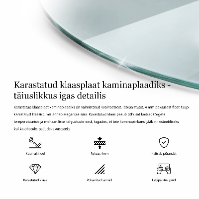 Panel kominkowy transparentny