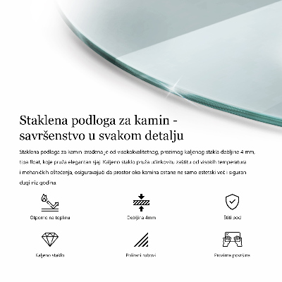 Panel kominkowy transparentny