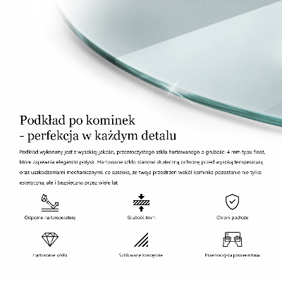 Panel kominkowy transparentny