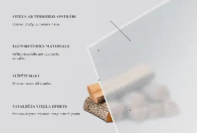  Szkło przed kominek ćwiartka z efektem mrożonego szkła