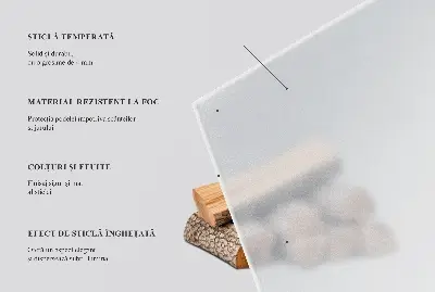  Szkło przed kominek ćwiartka z efektem mrożonego szkła