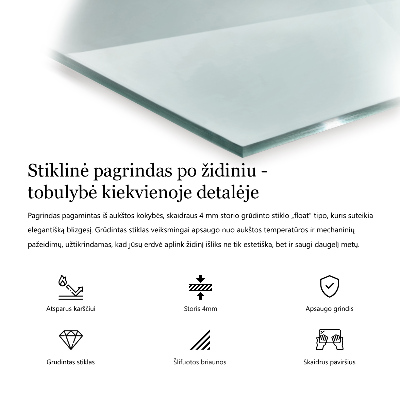 Szkło pod kominek sześciokątne transparentne