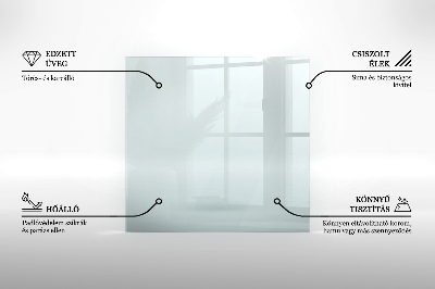 Szkło pod kominek sześciokątne transparentne