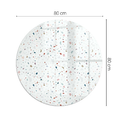 Podstawka pod kozę okrągła Wzór z drobnymi kształtami