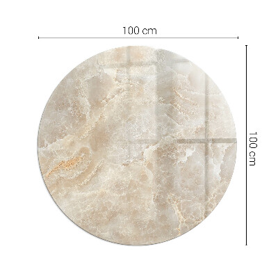 Podstawka pod kozę okrągła Naturalny wzór kamienia