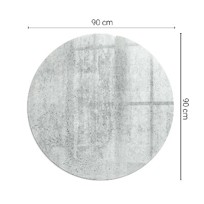 Szkło przed kominek okrągłe Tekstura surowego betonu