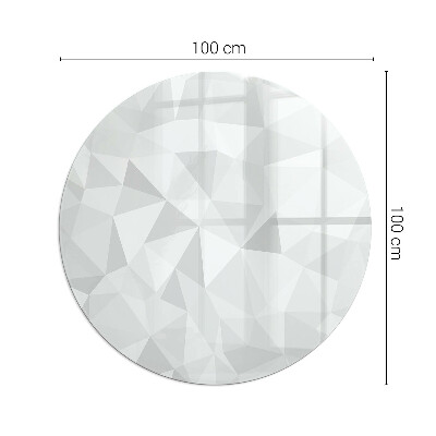 Szkło przed kominek okrągłe Abstrakcyjny wzór geometryczny