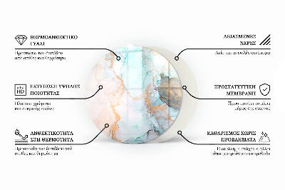 Podstawka pod kozę okrągła Geometryczny wzór 3D