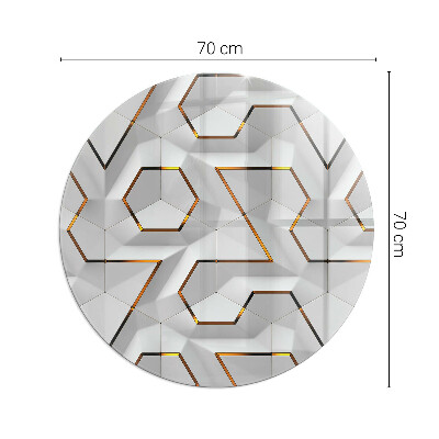 Podstawka pod kozę okrągła Geometryczny wzór 3D