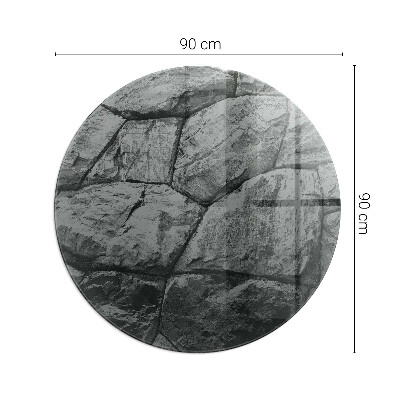 Podstawka pod kozę okrągła Naturalny kamienny wzór