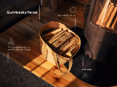 Prostokąta podstawa kominkowa czarna metalowa blacha