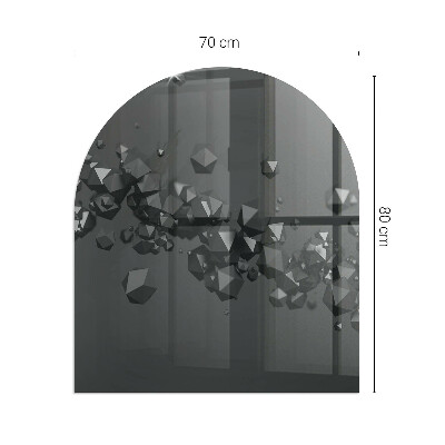 Podstawka pod kozę półowalna Geometryczne chmury w abstrakcyjnych kształtach