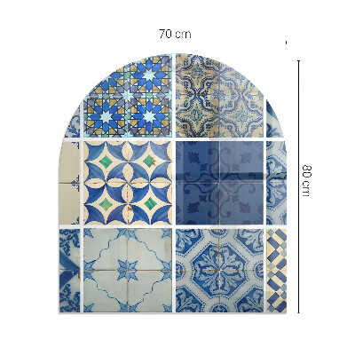 Podstawka pod kozę półowalna Motyw płytek ceramicznych