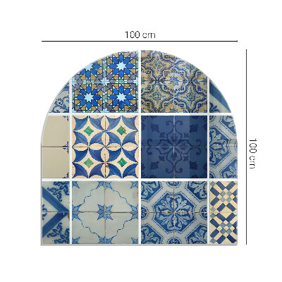 Podstawka pod kozę półowalna Motyw płytek ceramicznych