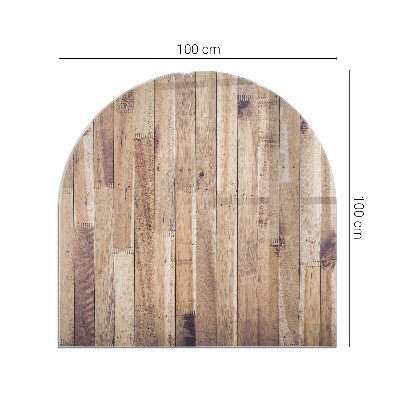 Podstawka pod kozę półowalna Geometria drewniana w stylu