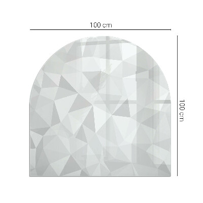 Podstawka pod kozę półowalna Nowoczesny motyw geometryczny