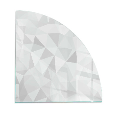 Szkło pod kominek ćwiartka Abstrakcyjny wzór geometryczny
