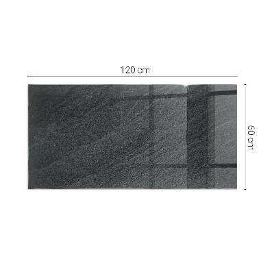 Szkło pod kominek prostokątne Tekstura kamienia naturalnego