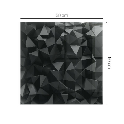 Szkło pod kominek prostokątne Trójwymiarowa geometria