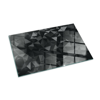 Szkło pod kominek prostokątne Trójwymiarowa geometria