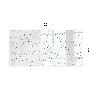 Szyba pod kominek prostokątna Wzór z drobnymi kształtami