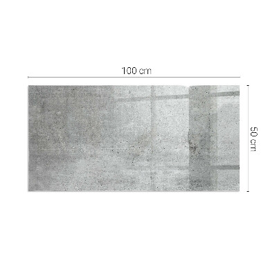 Szkło pod kominek prostokątne Tekstura surowego betonu