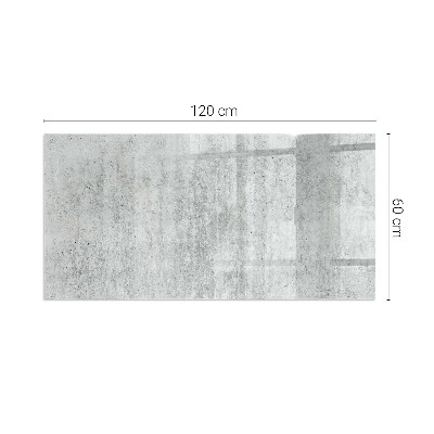 Szkło pod kominek prostokątne Tekstura surowego betonu