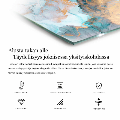 Szyba pod kominek prostokątna Geometryczny wzór 3D