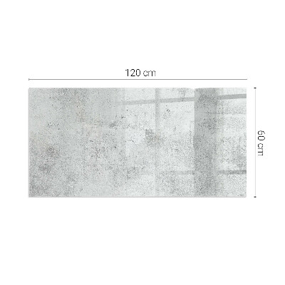 Szyba pod kominek prostokątna Tekstura surowego betonu