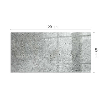 Szkło pod kominek prostokątne Tekstura surowego betonu