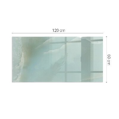 Szkło pod kominek prostokątne Delikatny marmurowy wzór