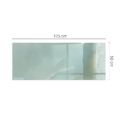 Szkło pod kominek prostokątne Delikatny marmurowy wzór