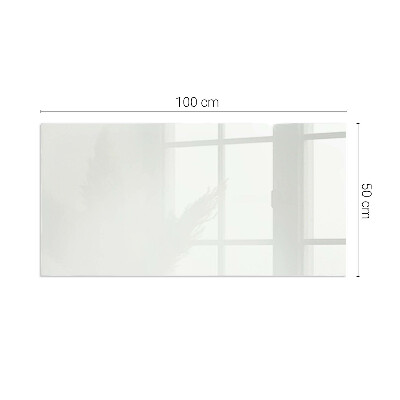 Szyba pod kominek prostokątna Kolor Ivory