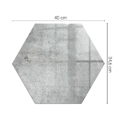 Płyta pod piec sześciokątna Surowy betonowy wzór