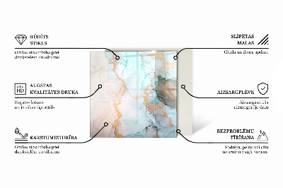 Szyba pod kozę sześciokątna Surowy beton w minimalistycznym stylu