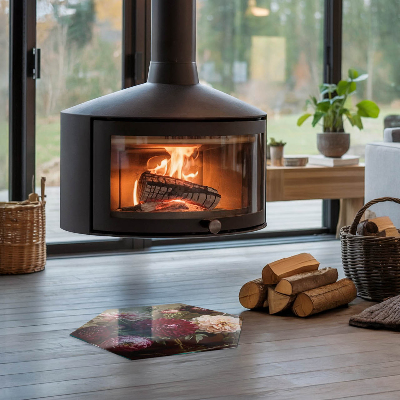 Podstawa kominkowa sześciokątna Kwiatowy detal w pełnym rozkwicie